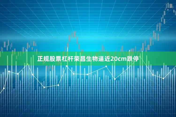 正规股票杠杆荣昌生物逼近20cm跌停